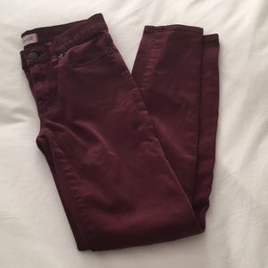 Madewell burgundy pants